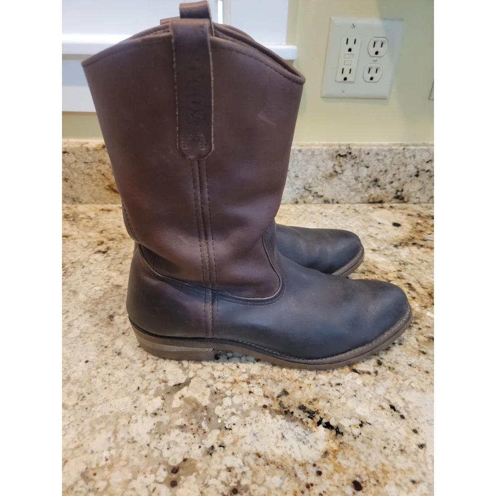 Red Wing 1155 Men's 12C Leather Work Boots Brown Oiled Pecos Cowboy Western